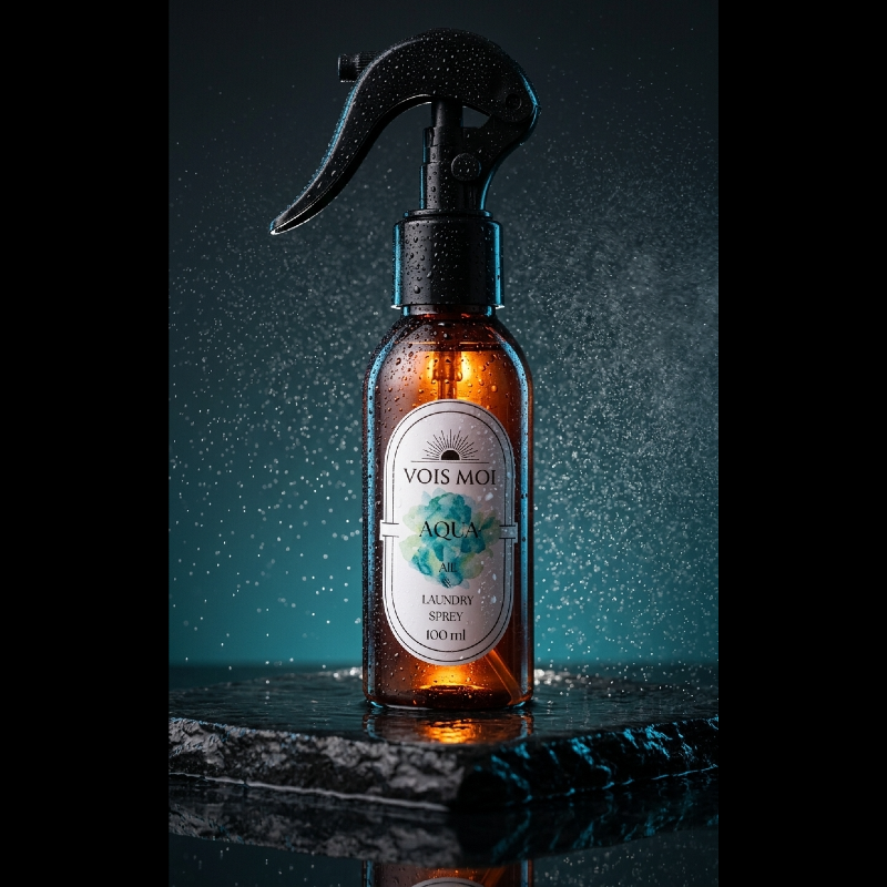 Aqua oda ve çamaşır spreyi 100 ml - su damlacıklı atmosferik çekim
